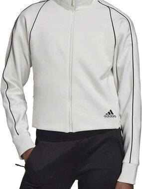 Adidas Women's Orbit Grey Full-Zip Tracktop Sweatshirt/Jacket - Plus Size 3X